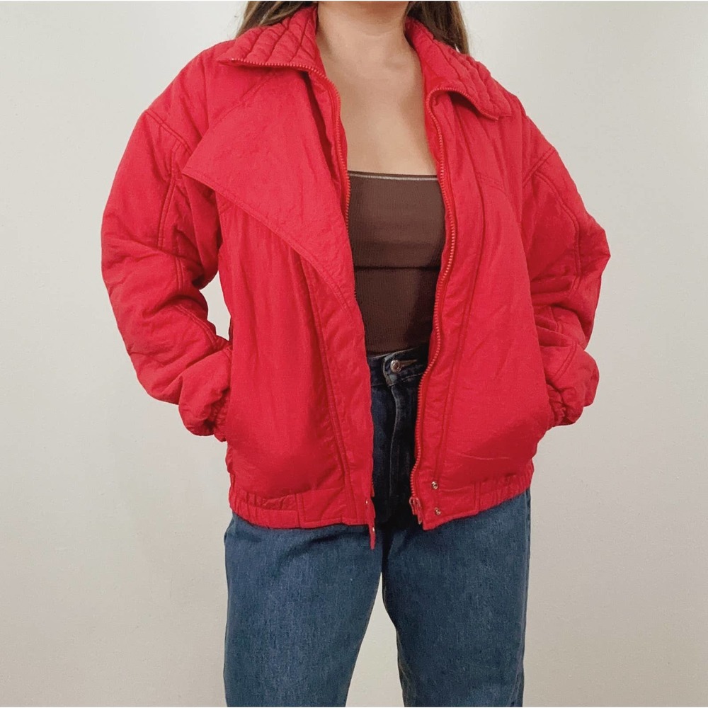 Vintage‎ Peregrine Red Puffer Ski Jacket